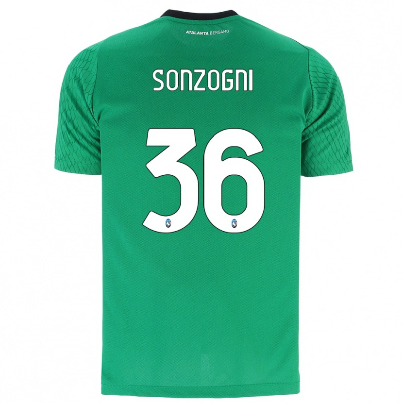 Danxen Mujer Camiseta Mattia Sonzogni #36 Verde Esmeralda Portero Equipación 2025/26 La Camisa