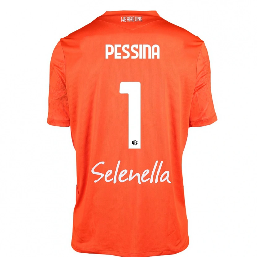 Danxen Mujer Camiseta Massimo Pessina #1 Naranja Negro Blanco Portero Equipación 2025/26 La Camisa