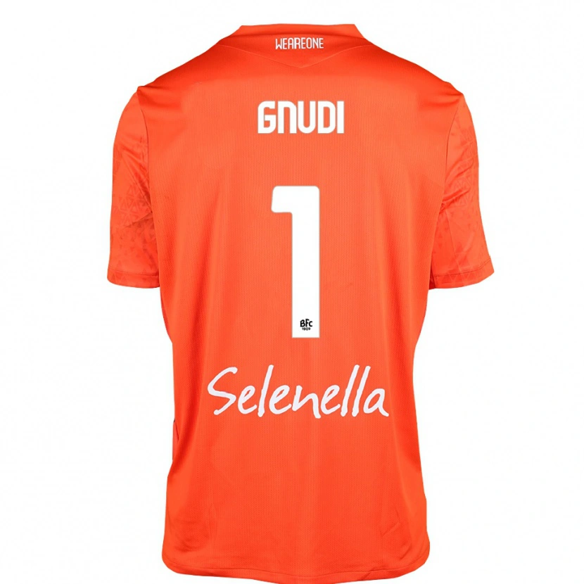 Danxen Mujer Camiseta Riccardo Gnudi #1 Naranja Negro Blanco Portero Equipación 2025/26 La Camisa