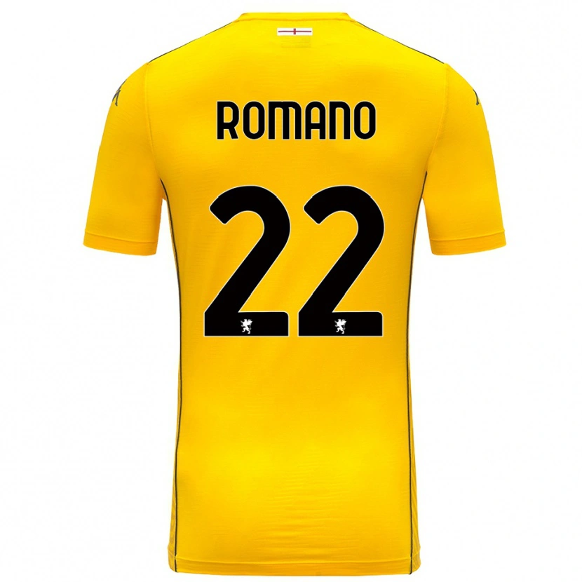 Danxen Mujer Camiseta Andrew Romano #22 Amarillo Oscuro Negro Portero Equipación 2025/26 La Camisa