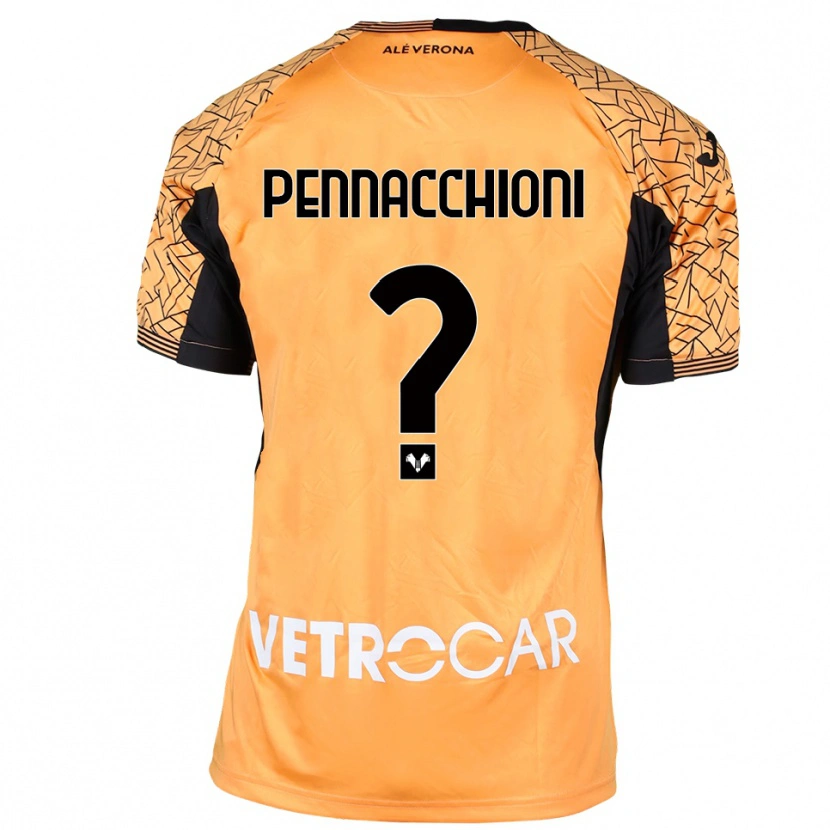 Danxen Mujer Camiseta Jacopo Pennacchioni #0 Naranja Negro Blanco Portero Equipación 2025/26 La Camisa
