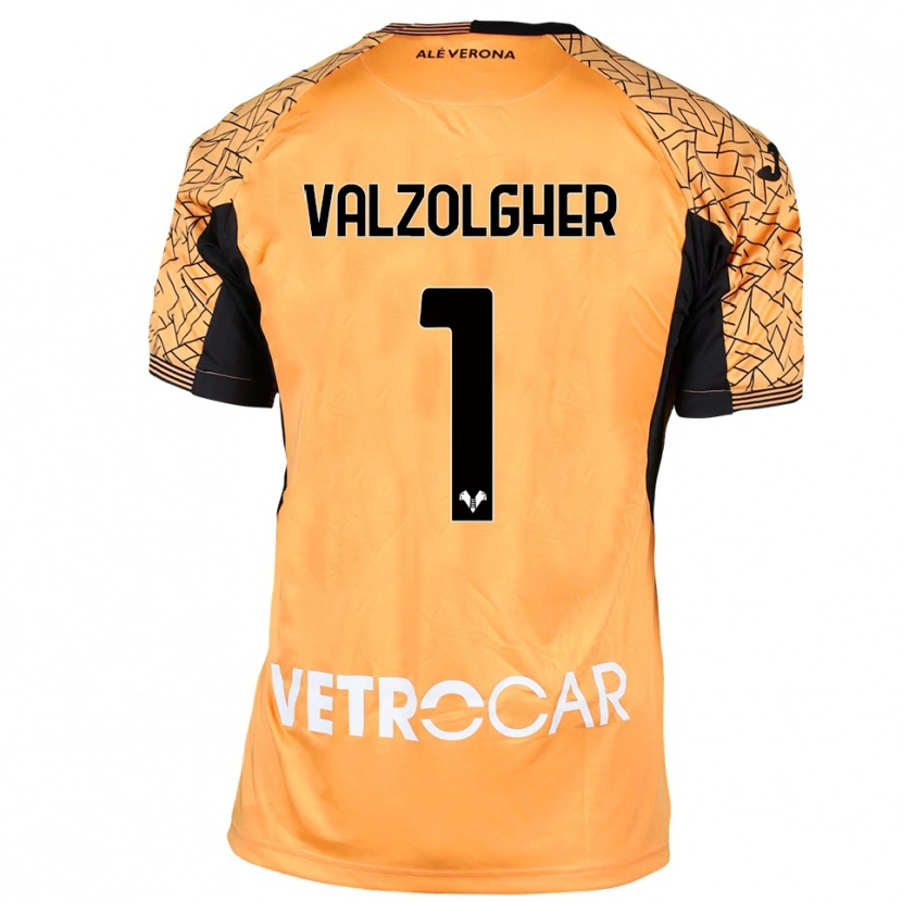 Danxen Mujer Camiseta Chiara Valzolgher #1 Naranja Negro Blanco Portero Equipación 2025/26 La Camisa
