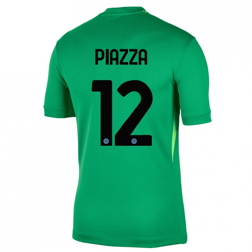 Danxen Mujer Camiseta Alessia Piazza #12 Verde Claro Negro Portero Equipación 2025/26 La Camisa