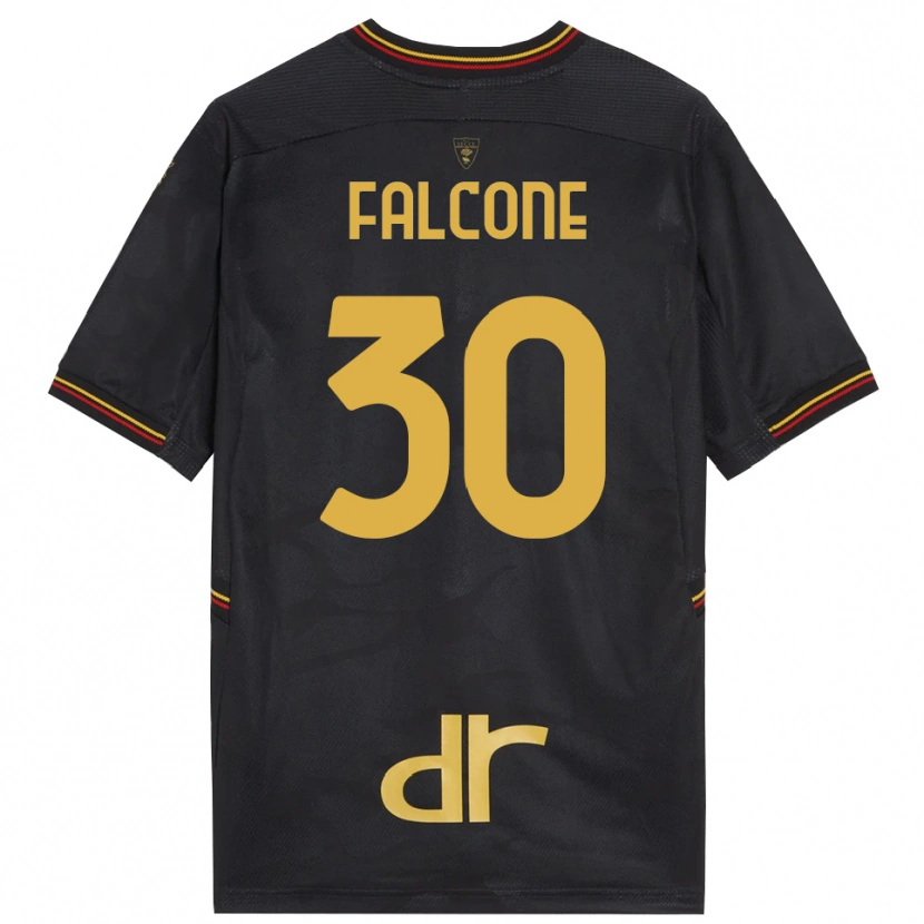 Danxen Mujer Camiseta Wladimiro Falcone #30 Negro Marrón Portero Equipación 2025/26 La Camisa