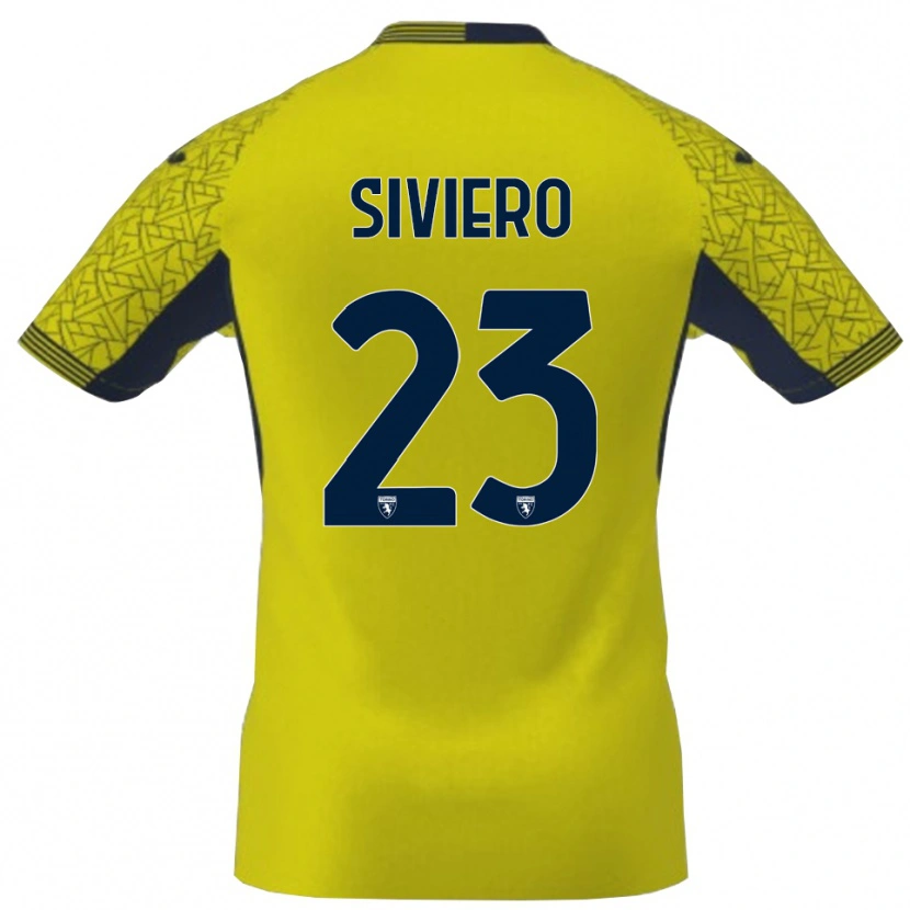 Danxen Mujer Camiseta Lapo Siviero #23 Amarillo Negro Portero Equipación 2025/26 La Camisa