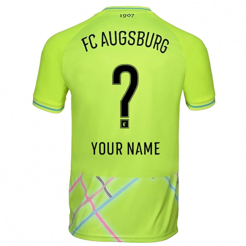 Danxen Mujer Camiseta FC Augsburg Verde Amarillo Negro Portero Equipación 2025/26 La Camisa