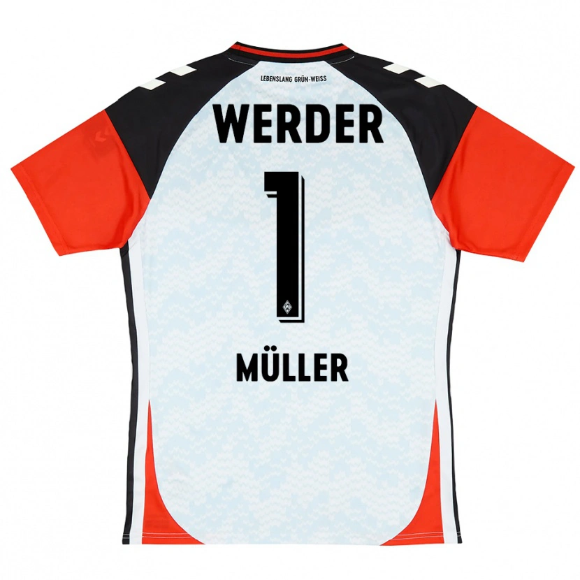 Danxen Mujer Camiseta Vincent Müller #1 Amarillo Rojo Negro Portero Equipación 2025/26 La Camisa
