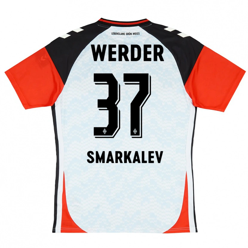 Danxen Mujer Camiseta Stefan Smarkalev #37 Amarillo Rojo Negro Portero Equipación 2025/26 La Camisa