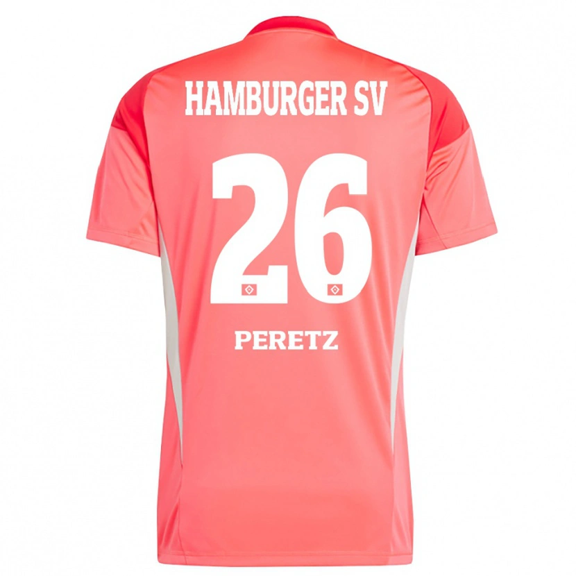 Danxen Mujer Camiseta Daniel Peretz #26 Naranja Rojo Portero Equipación 2025/26 La Camisa