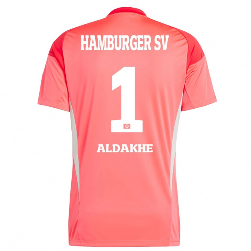 Danxen Mujer Camiseta Ather Aldakhe #1 Naranja Rojo Portero Equipación 2025/26 La Camisa