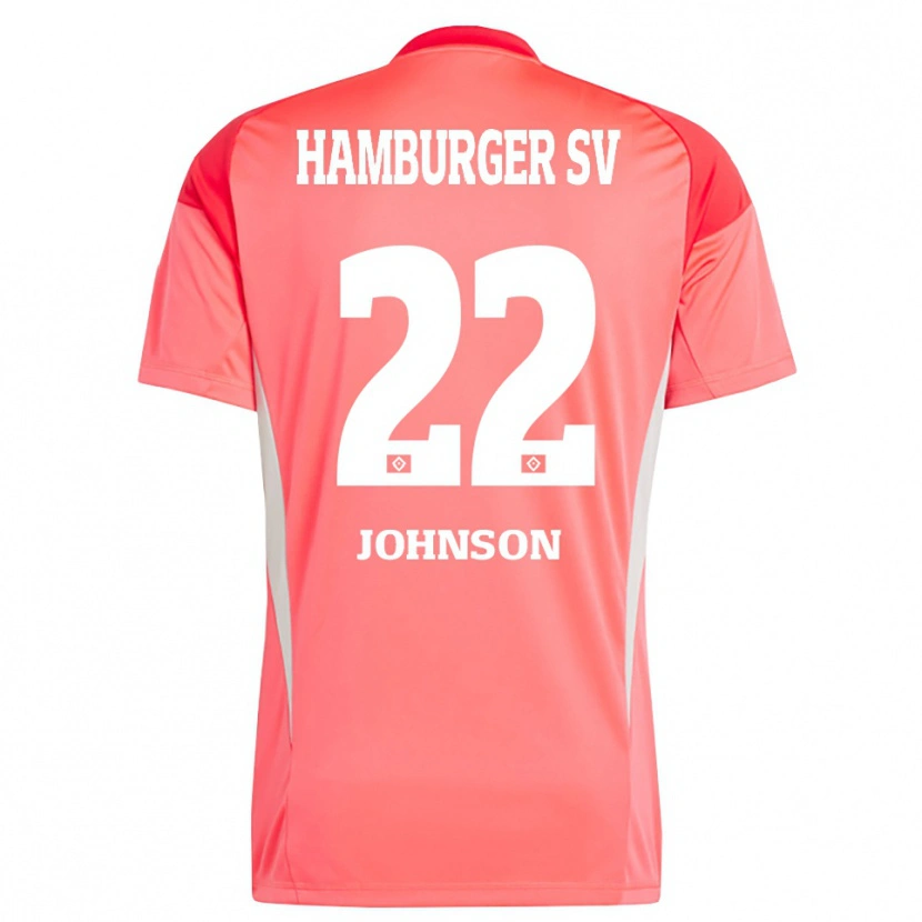 Danxen Mujer Camiseta Emmanuel Johnson #22 Naranja Rojo Portero Equipación 2025/26 La Camisa