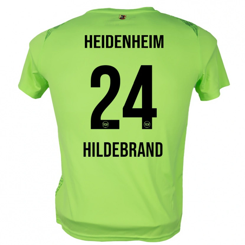 Danxen Mujer Camiseta Jan Hildebrandt #24 Verde Pálido Portero Equipación 2025/26 La Camisa
