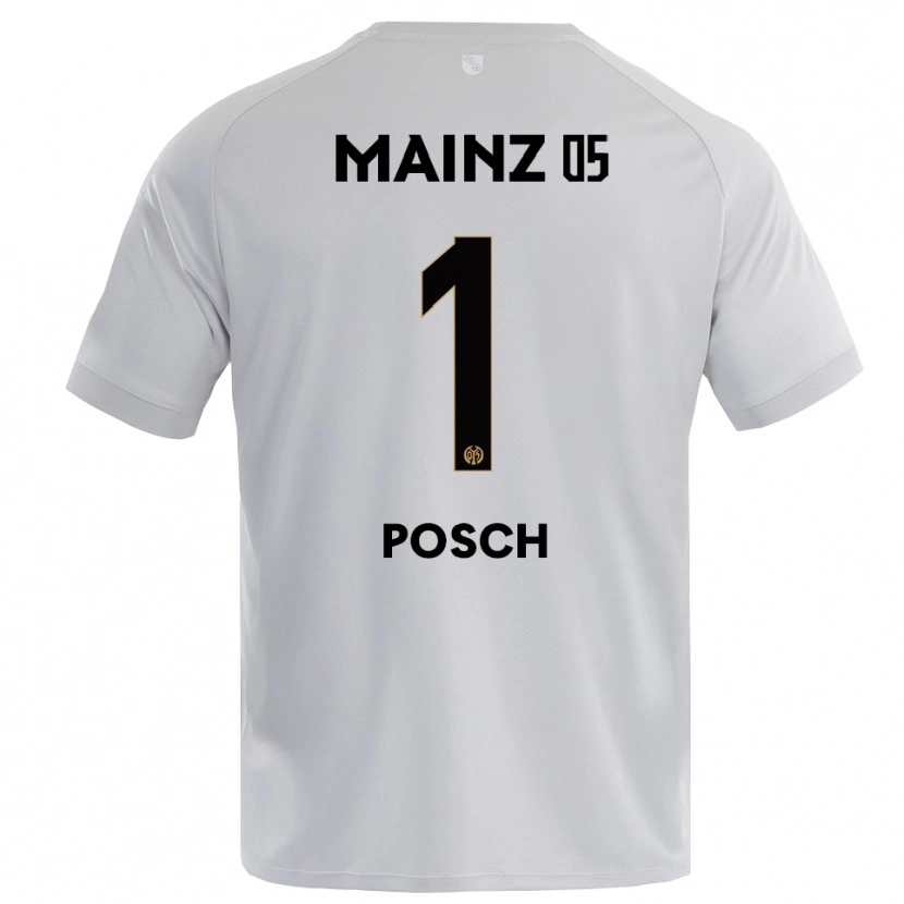 Danxen Mujer Camiseta Daniel Posch #1 Gris Azul Claro Portero Equipación 2025/26 La Camisa