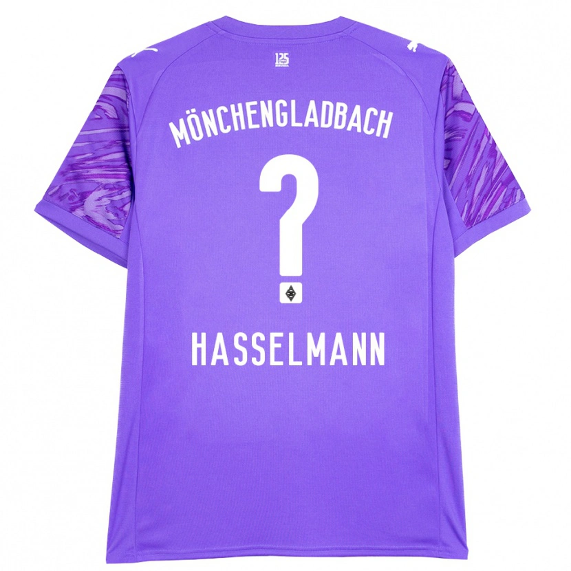 Danxen Mujer Camiseta Nina Hasselmann #0 Lila Blanco Portero Equipación 2025/26 La Camisa