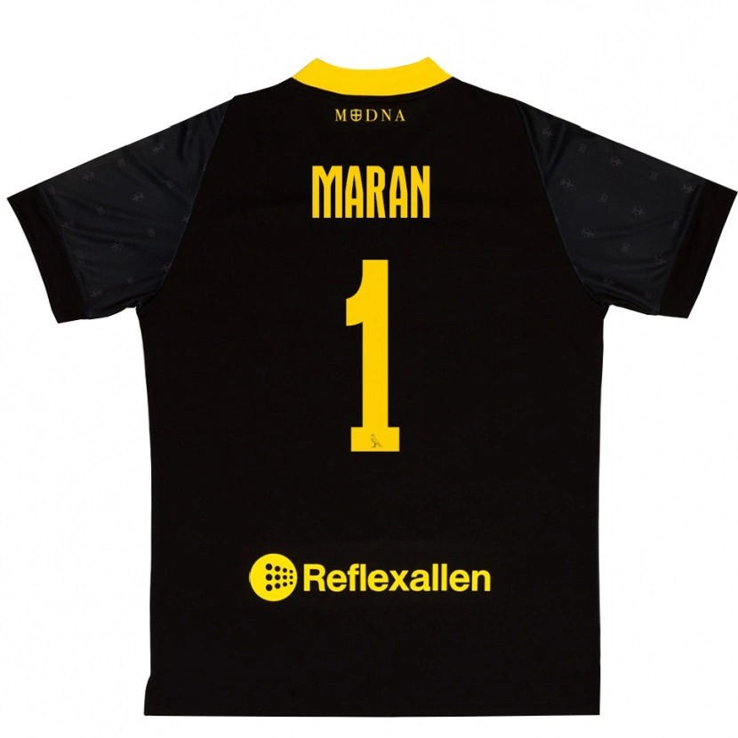 Danxen Mujer Camiseta Andrea Maran #1 Amarillo Negro Portero Equipación 2025/26 La Camisa