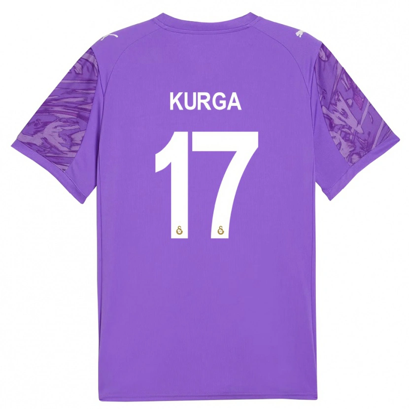 Danxen Mujer Camiseta Handan Kurğa #17 Blanco Morado Portero Equipación 2025/26 La Camisa