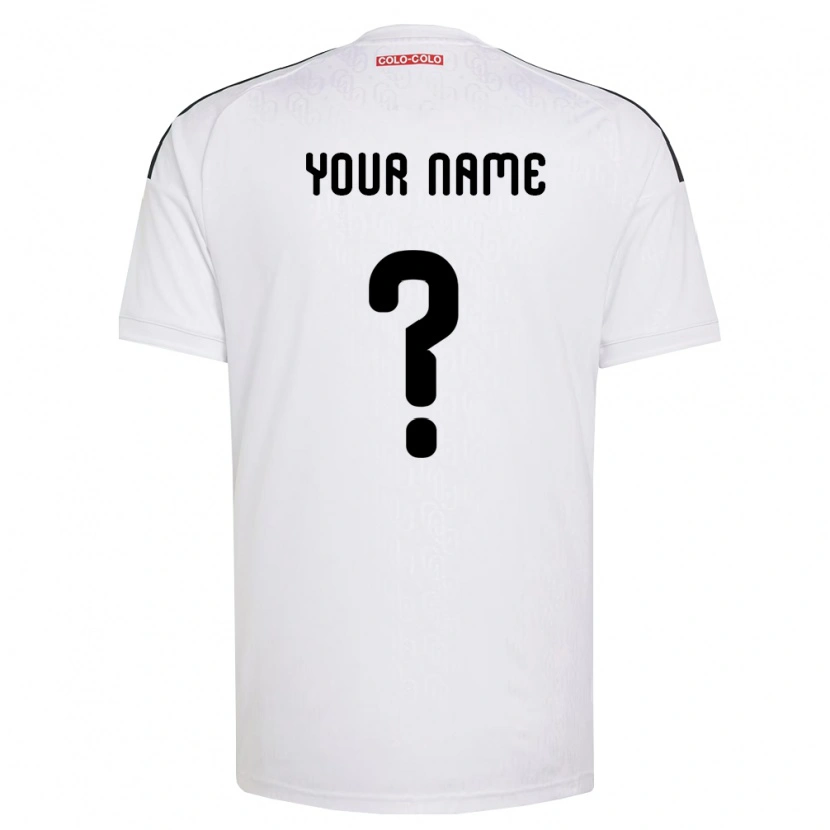 Danxen Niño Camiseta Su Nombre #0 Blanco Negro 1ª Equipación 2026/27 La Camisa