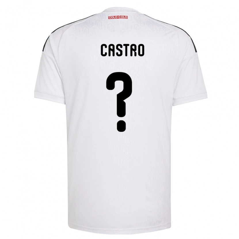 Danxen Niño Camiseta Benjamín Castro #0 Blanco Negro 1ª Equipación 2026/27 La Camisa
