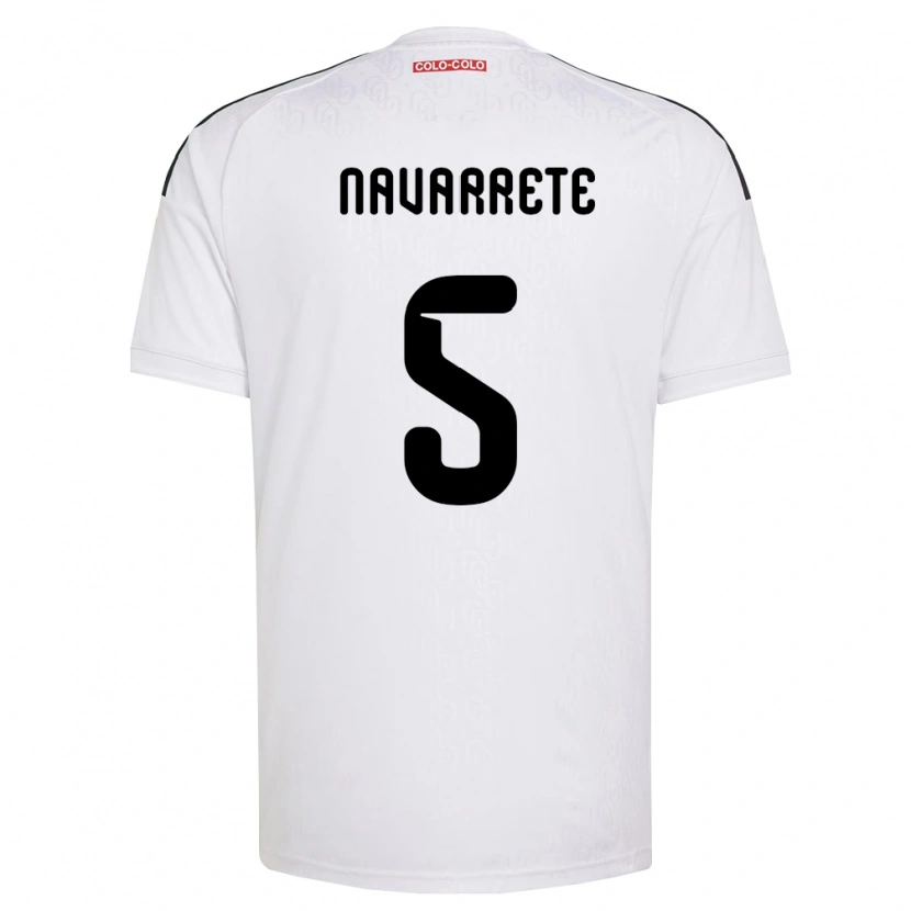 Danxen Niño Camiseta Martín Navarrete #5 Blanco Negro 1ª Equipación 2026/27 La Camisa