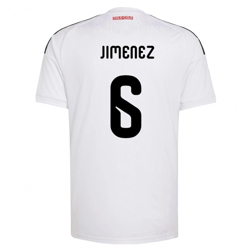 Danxen Niño Camiseta Yastin Jiménez #6 Blanco Negro 1ª Equipación 2026/27 La Camisa