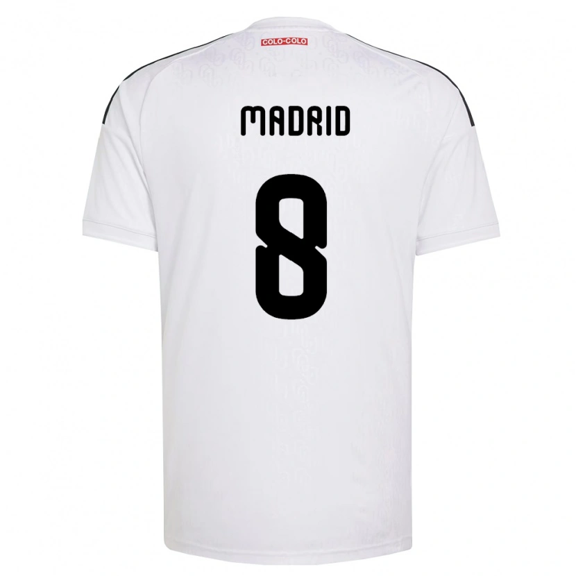 Danxen Niño Camiseta Álvaro Madrid #8 Blanco Negro 1ª Equipación 2026/27 La Camisa