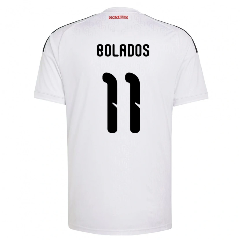 Danxen Niño Camiseta Marcos Bolados #11 Blanco Negro 1ª Equipación 2026/27 La Camisa