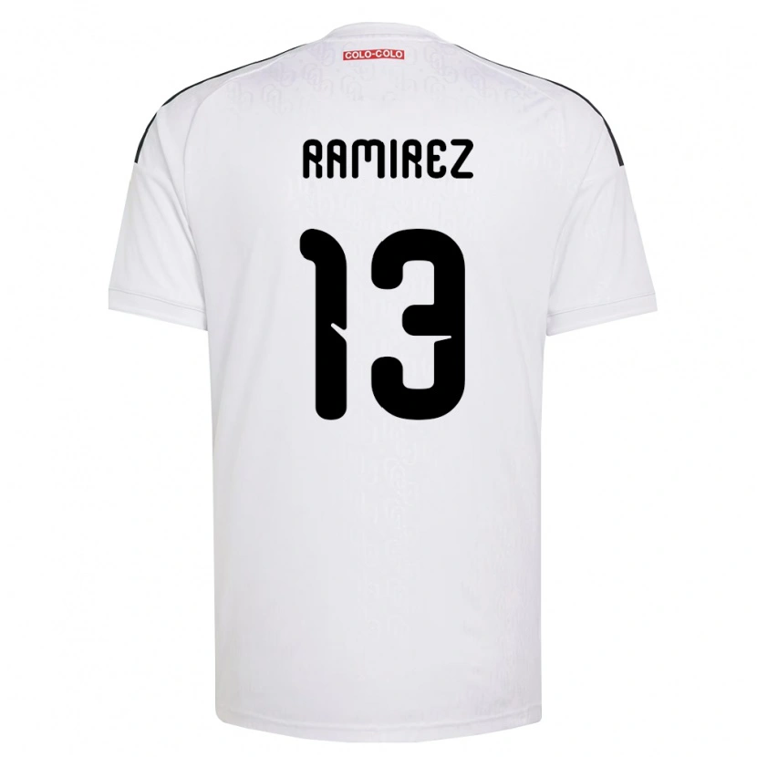 Danxen Niño Camiseta Fernanda Ramírez #13 Blanco Negro 1ª Equipación 2026/27 La Camisa