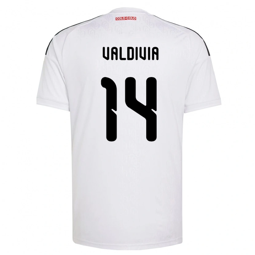 Danxen Niño Camiseta Felipe Valdivia #14 Blanco Negro 1ª Equipación 2026/27 La Camisa