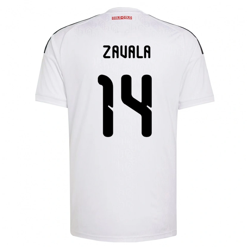 Danxen Niño Camiseta Cristián Zavala #14 Blanco Negro 1ª Equipación 2026/27 La Camisa