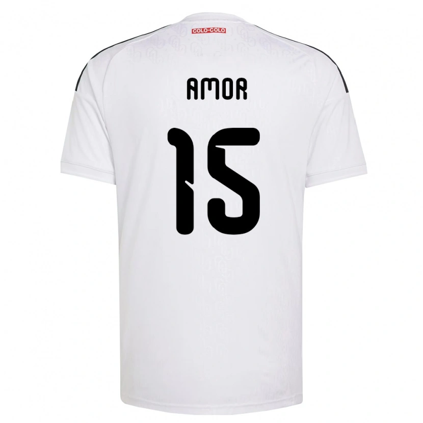 Danxen Niño Camiseta Emiliano Amor #15 Blanco Negro 1ª Equipación 2026/27 La Camisa