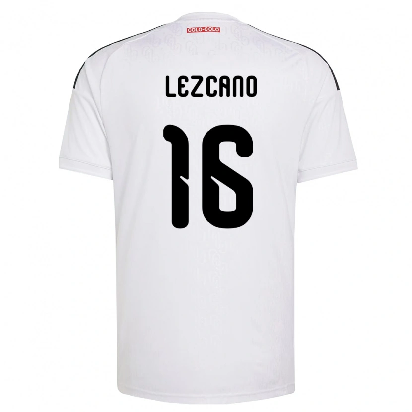 Danxen Niño Camiseta Darío Lezcano #16 Blanco Negro 1ª Equipación 2026/27 La Camisa