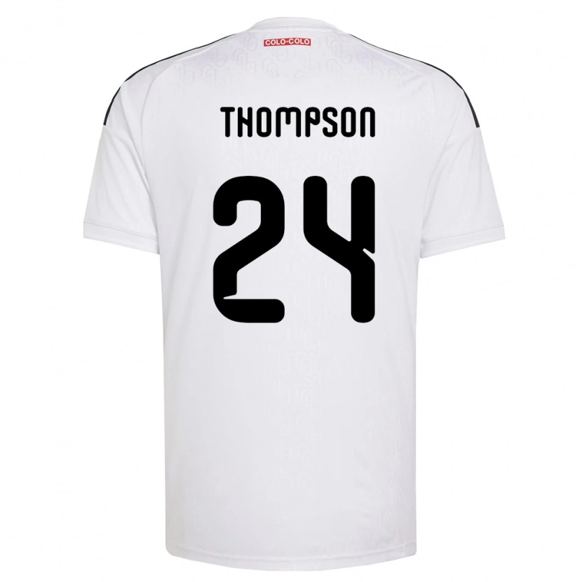 Danxen Niño Camiseta Jordhy Thompson #24 Blanco Negro 1ª Equipación 2026/27 La Camisa