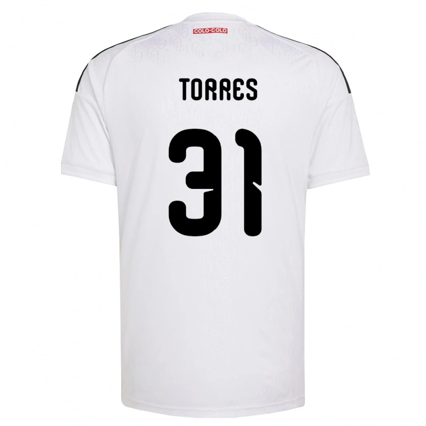 Danxen Niño Camiseta Bruno Torres #31 Blanco Negro 1ª Equipación 2026/27 La Camisa
