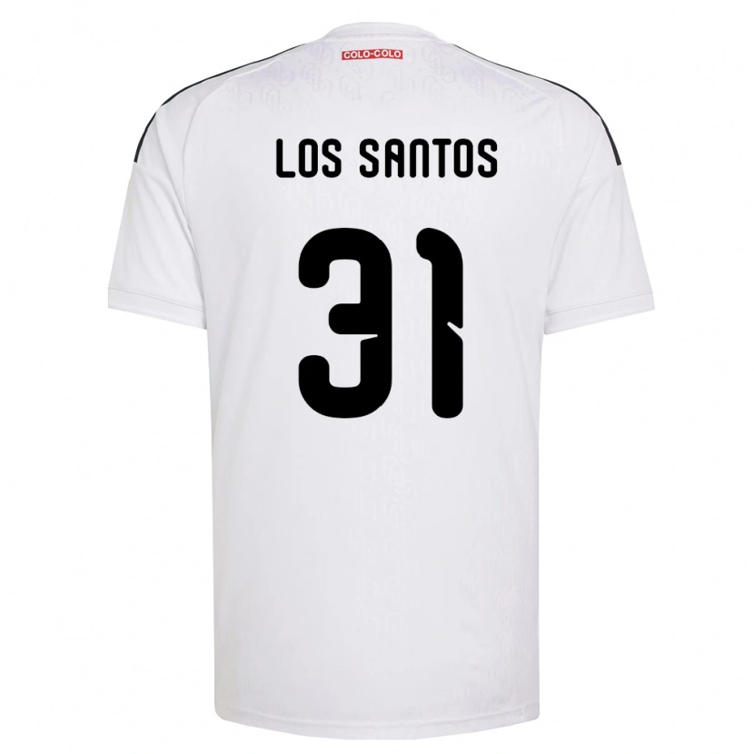 Danxen Niño Camiseta Matías De Los Santos #31 Blanco Negro 1ª Equipación 2026/27 La Camisa