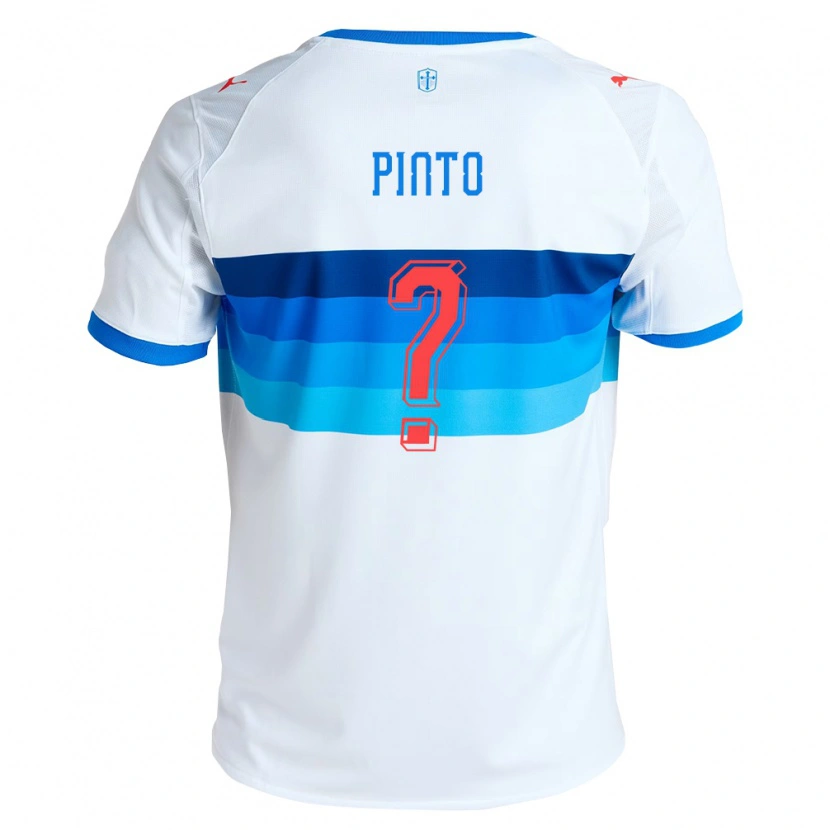 Danxen Niño Camiseta Pablo Pinto #0 Blanco Azul Cielo 1ª Equipación 2026/27 La Camisa