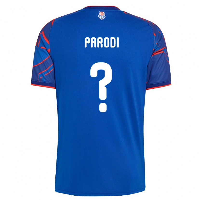 Danxen Niño Camiseta Fabián Parodi #0 Azul Real Rojo 1ª Equipación 2026/27 La Camisa