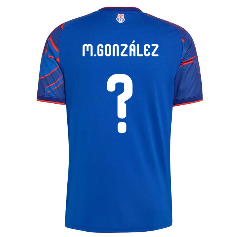 Danxen Niño Camiseta Matías González #0 Azul Real Rojo 1ª Equipación 2026/27 La Camisa
