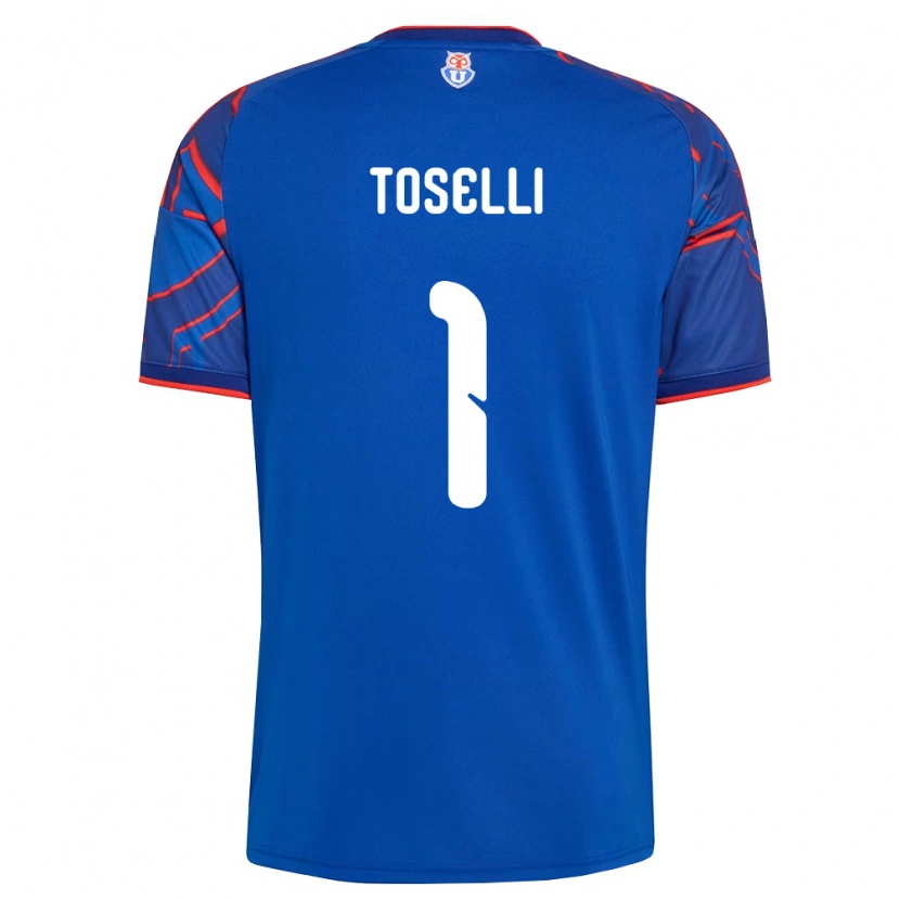 Danxen Niño Camiseta Cristopher Toselli #1 Azul Real Rojo 1ª Equipación 2026/27 La Camisa