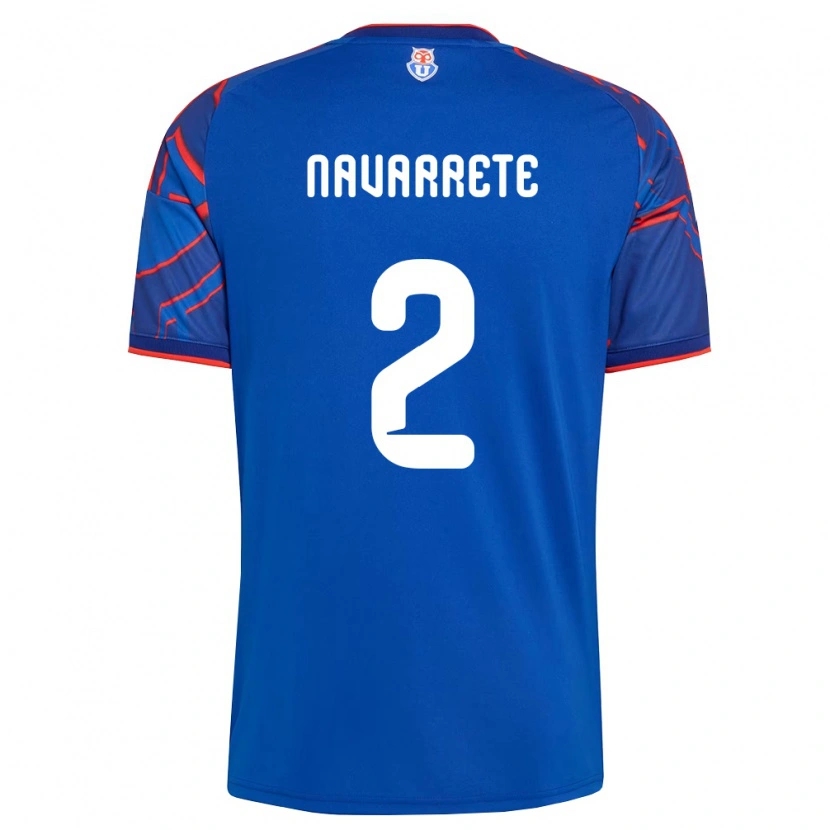 Danxen Niño Camiseta Daniel Navarrete #2 Azul Real Rojo 1ª Equipación 2026/27 La Camisa