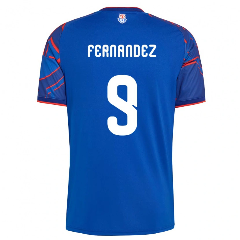 Danxen Niño Camiseta Leandro Fernández #9 Azul Real Rojo 1ª Equipación 2026/27 La Camisa