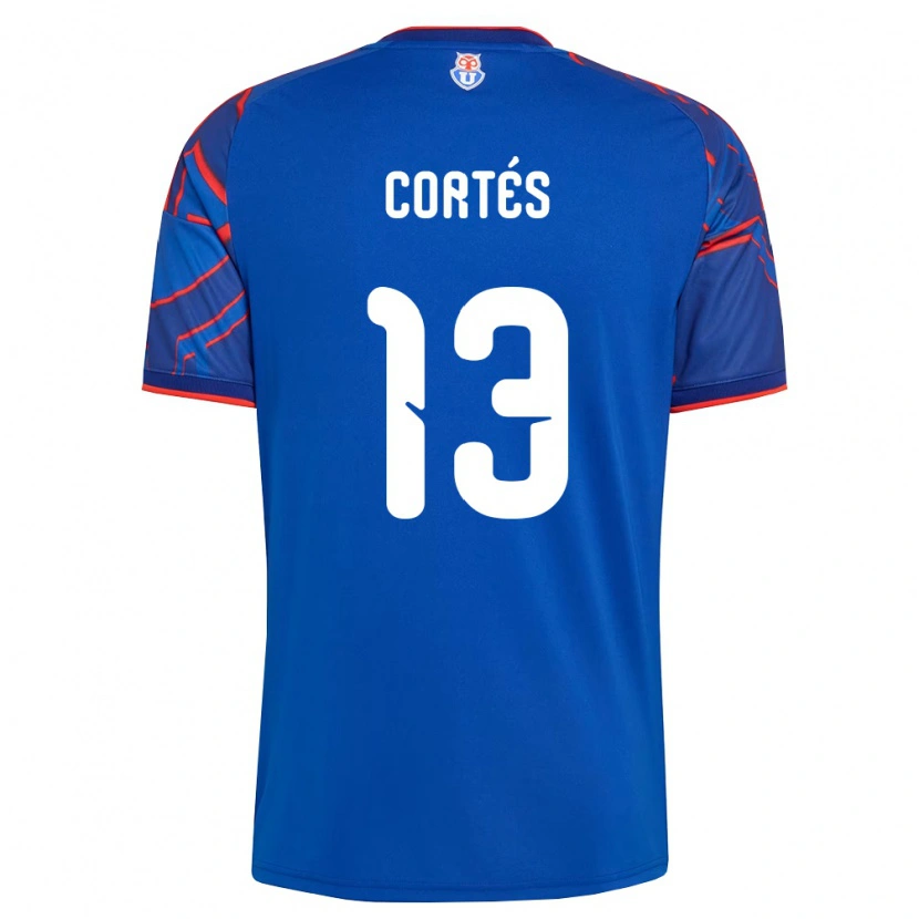 Danxen Niño Camiseta Jhon Cortés #13 Azul Real Rojo 1ª Equipación 2026/27 La Camisa