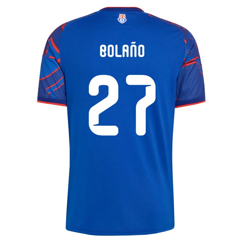 Danxen Niño Camiseta Andrés Bolaño #27 Azul Real Rojo 1ª Equipación 2026/27 La Camisa