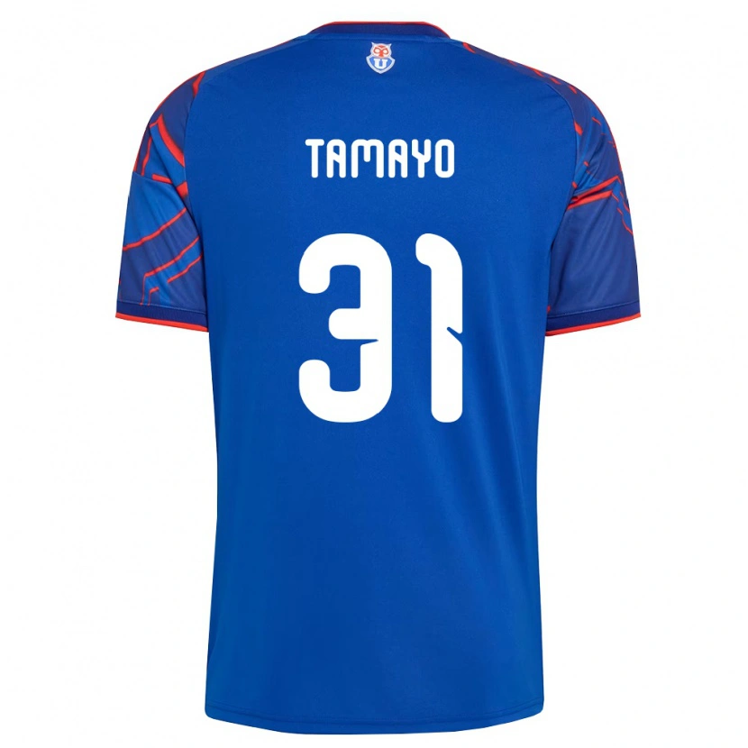 Danxen Niño Camiseta Bianneider Tamayo #31 Azul Real Rojo 1ª Equipación 2026/27 La Camisa