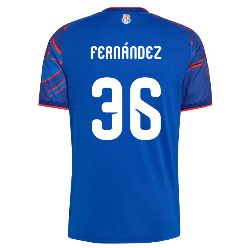 Danxen Niño Camiseta Franco Fernández #36 Azul Real Rojo 1ª Equipación 2026/27 La Camisa