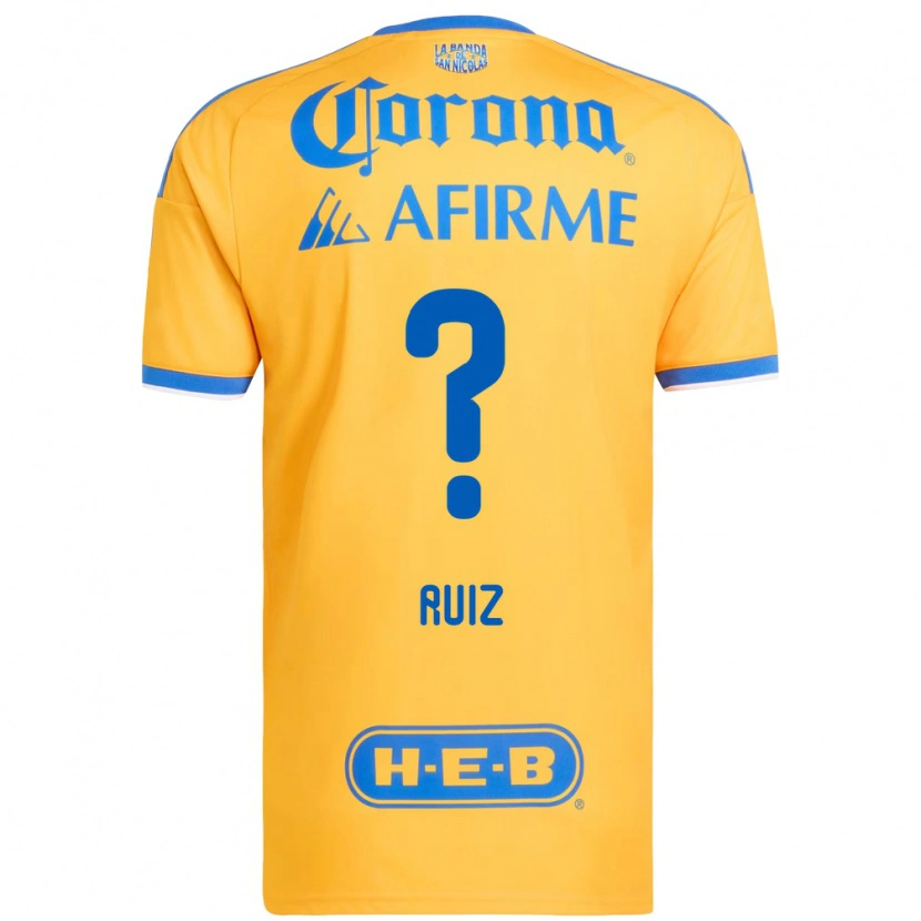 Danxen Niño Camiseta Luis Ruiz #0 Amarillo Azul 1ª Equipación 2026/27 La Camisa