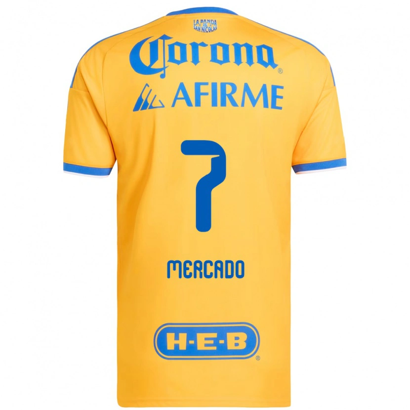 Danxen Niño Camiseta Liliana Mercado #7 Amarillo Azul 1ª Equipación 2026/27 La Camisa