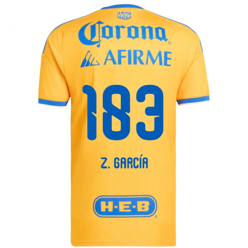 Danxen Niño Camiseta Zahir García #183 Amarillo Azul 1ª Equipación 2026/27 La Camisa