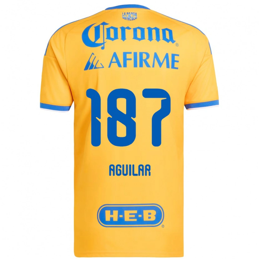 Danxen Niño Camiseta Manuel Aguilar #187 Amarillo Azul 1ª Equipación 2026/27 La Camisa