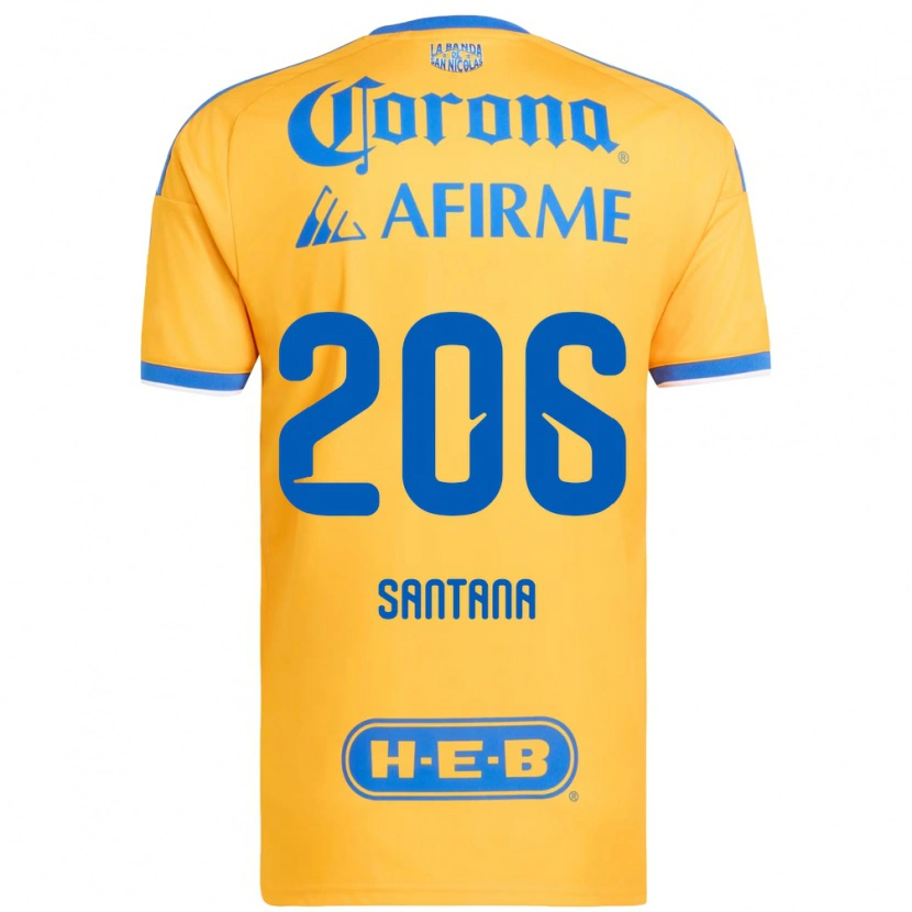 Danxen Niño Camiseta Joel Santana #206 Amarillo Azul 1ª Equipación 2026/27 La Camisa