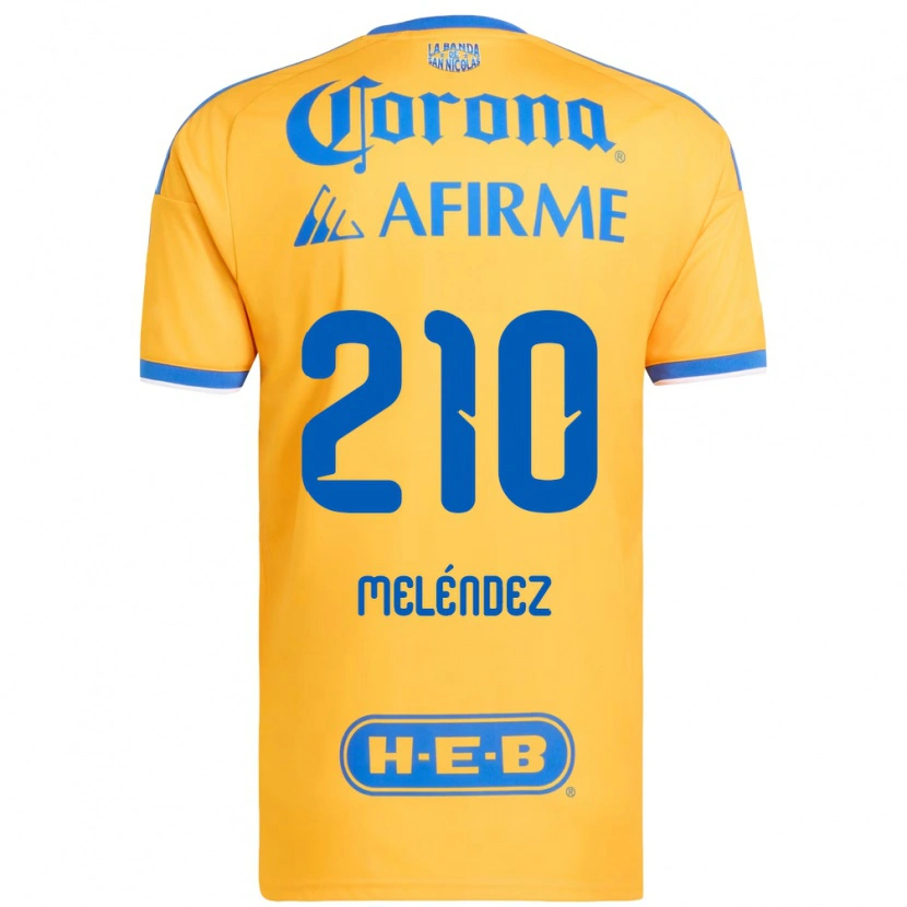 Danxen Niño Camiseta Marcelo Meléndez #210 Amarillo Azul 1ª Equipación 2026/27 La Camisa
